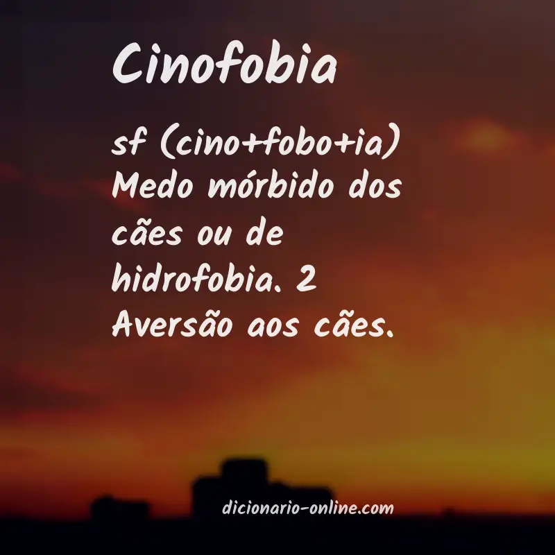 Significado de cinofobia