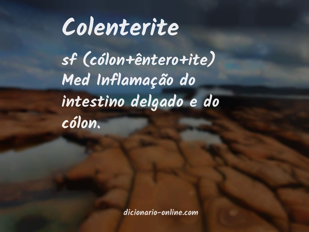 Significado de colenterite