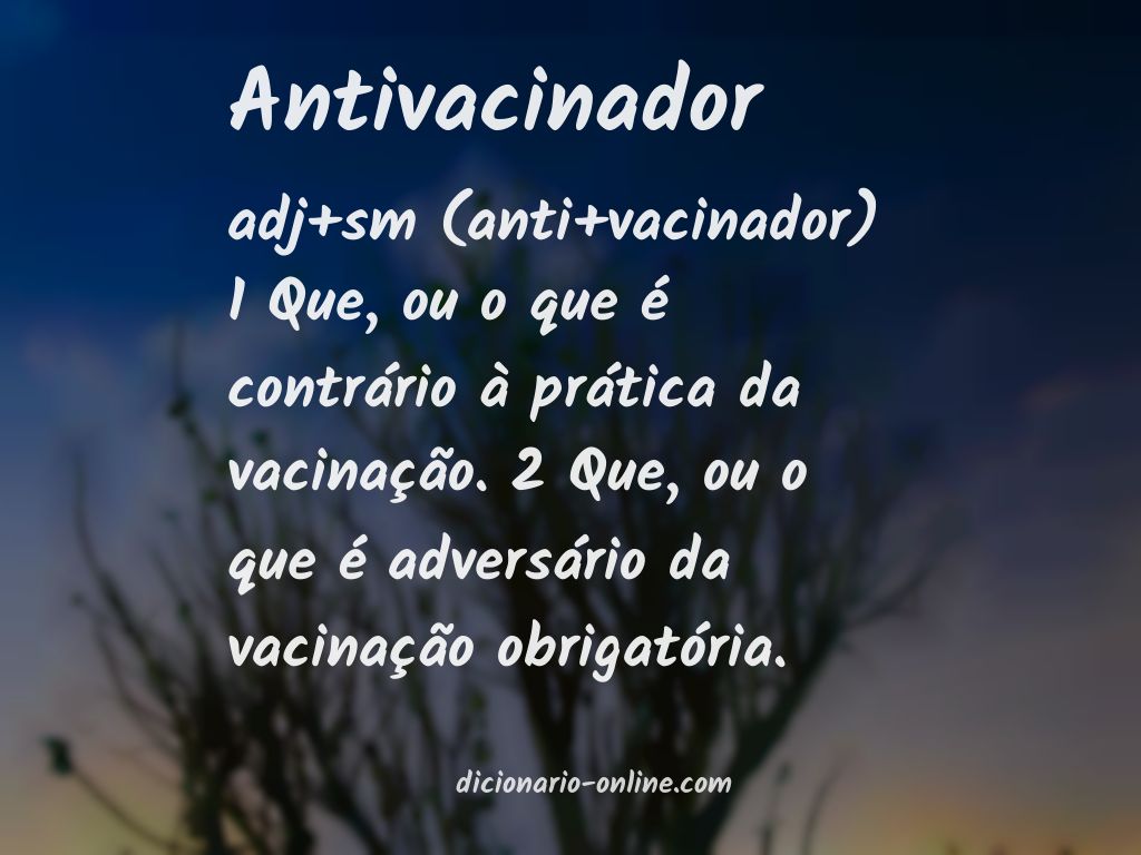 Significado de antivacinador