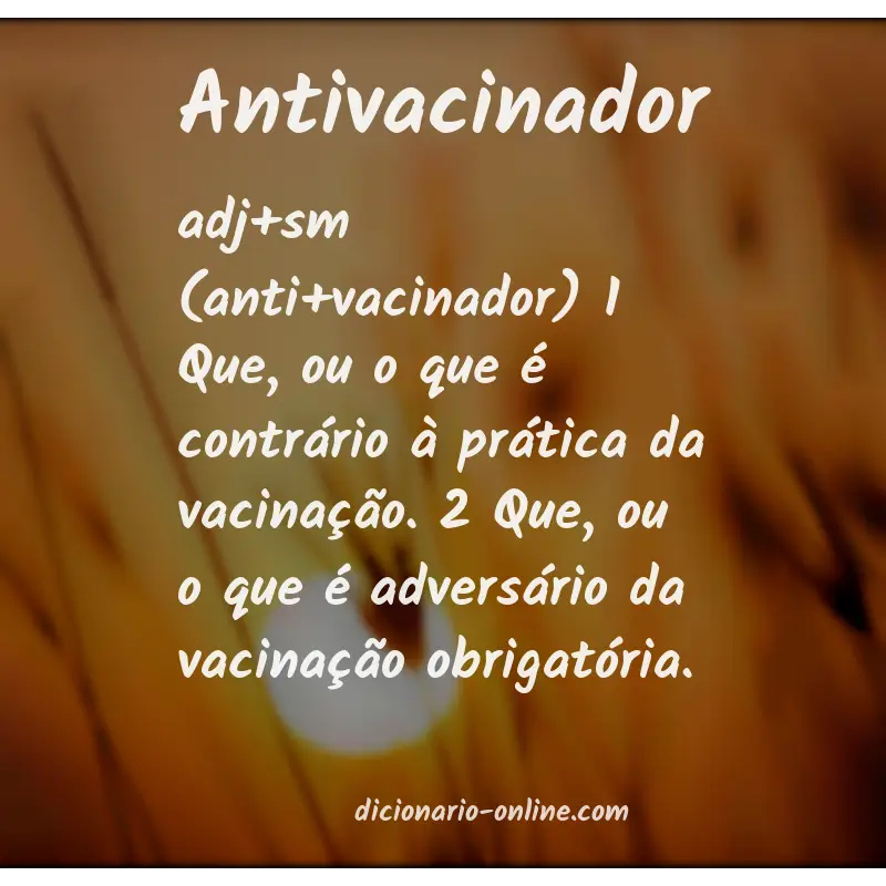Significado de antivacinador