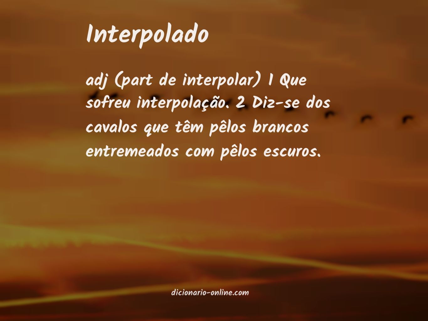 Significado de interpolado