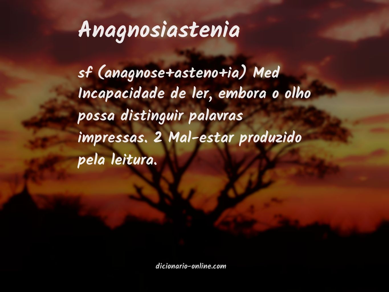 Significado de anagnosiastenia