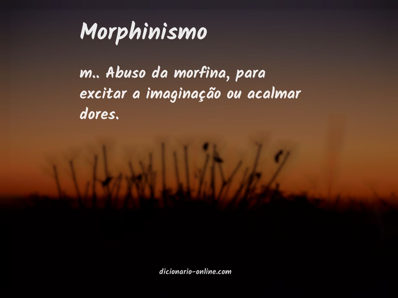 Significado de morphinismo