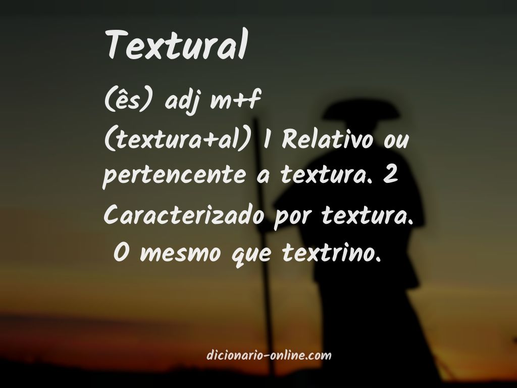 Significado de textural