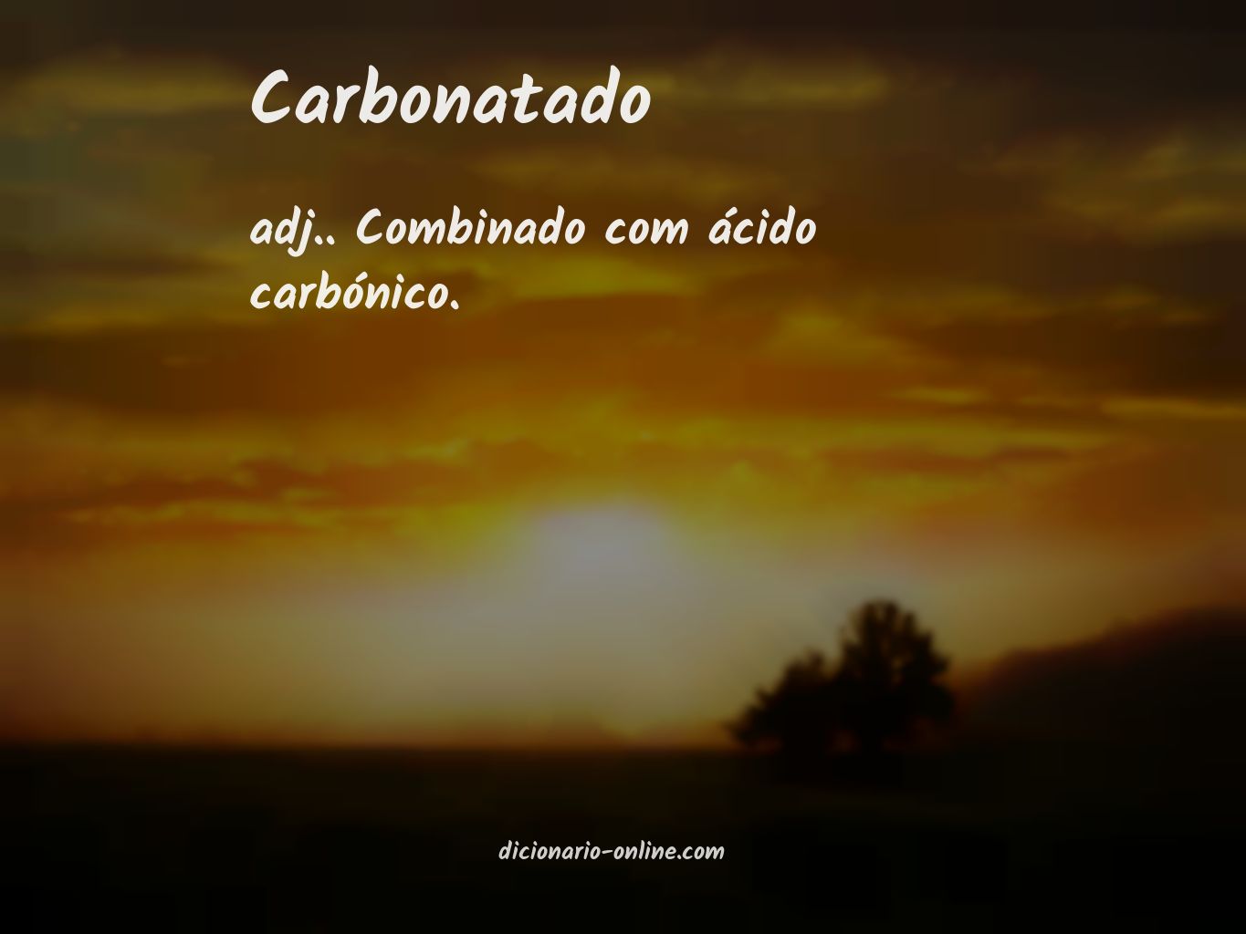 Significado de carbonatado