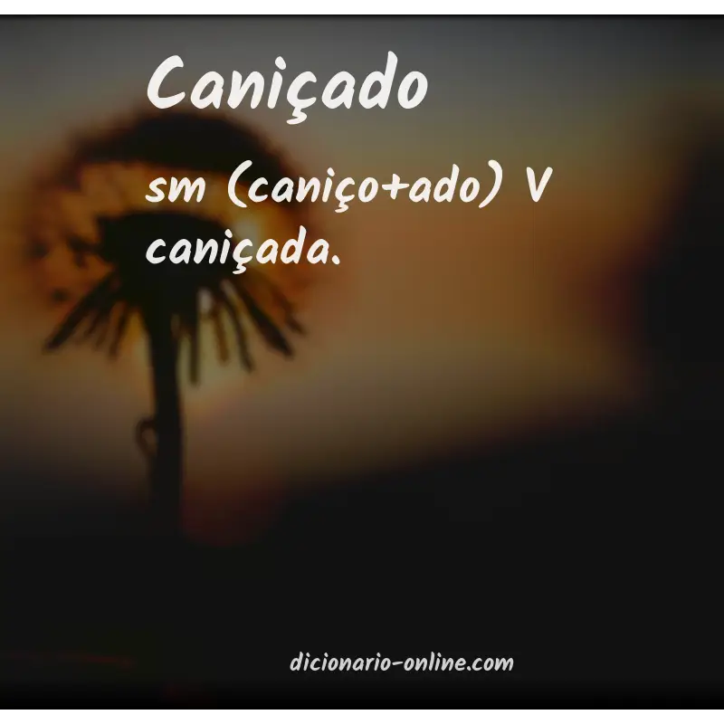 Significado de caniçado