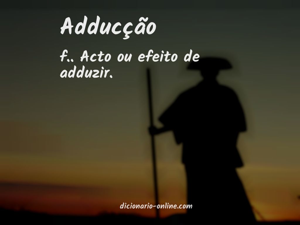 Significado de adducção