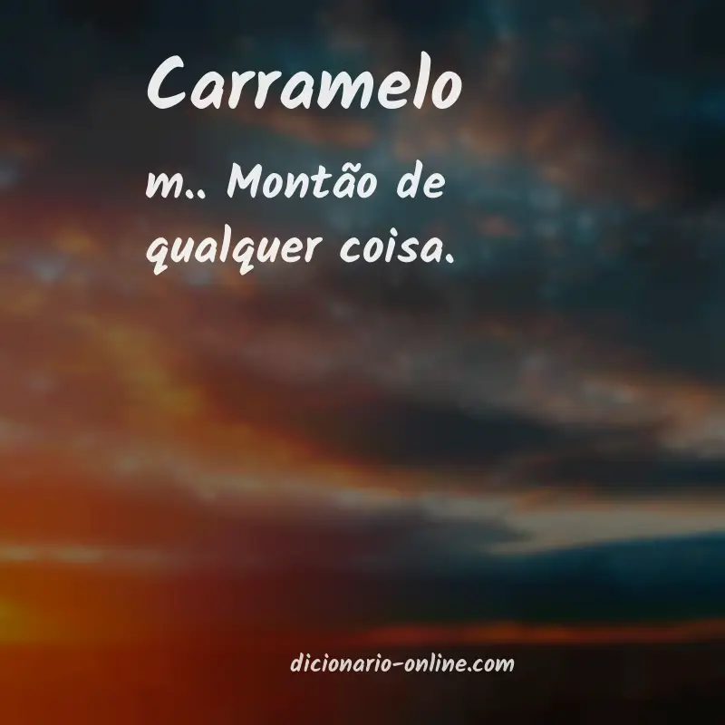 Significado de carramelo