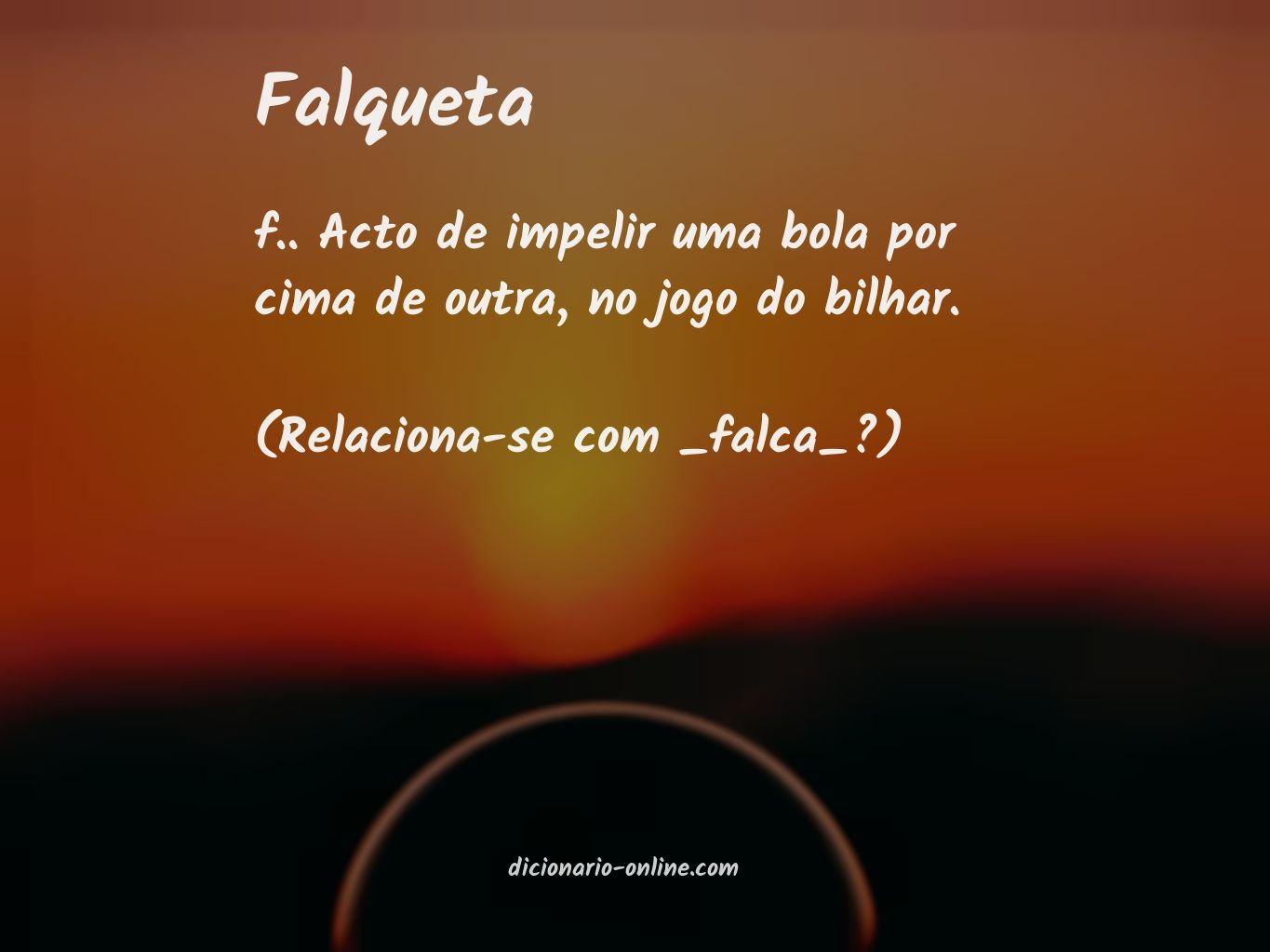 Significado de falqueta