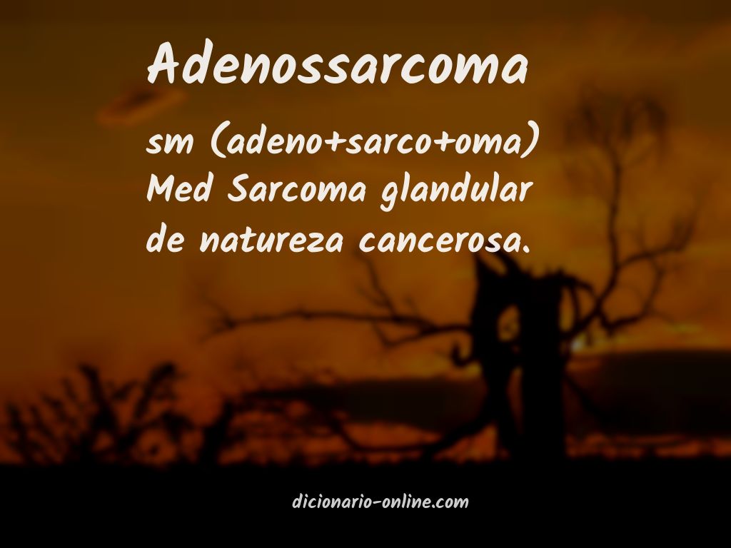 Significado de adenossarcoma