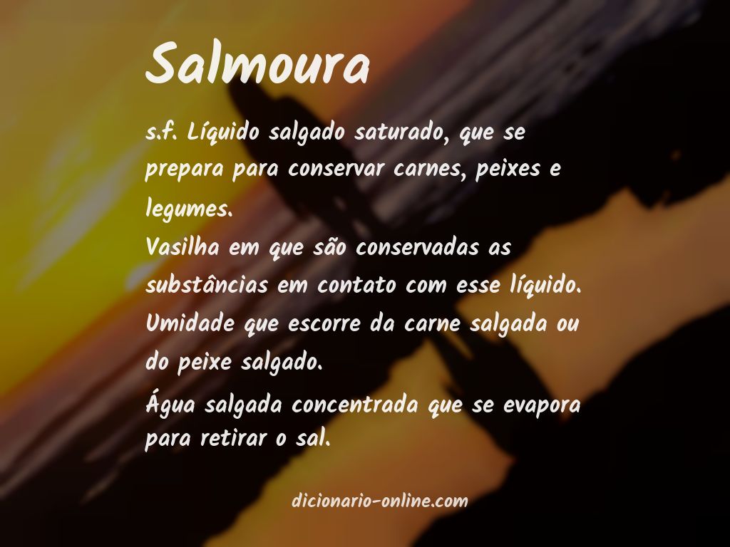 Significado de salmoura