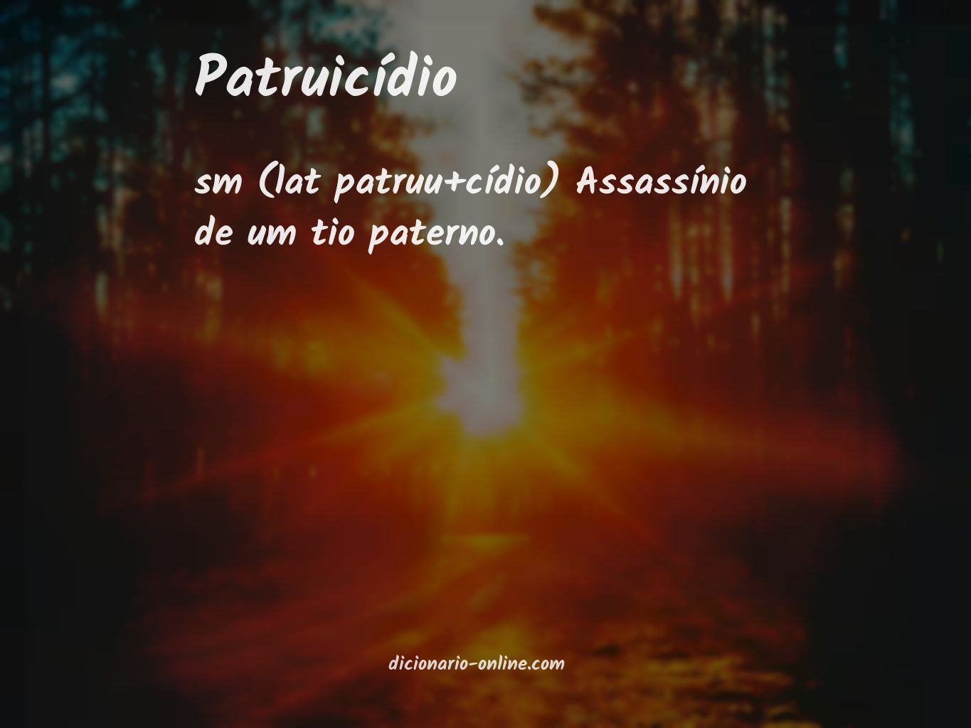 Significado de patruicídio