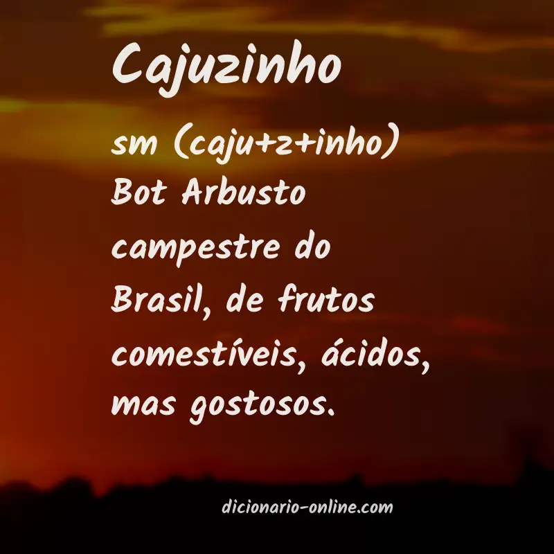Significado de cajuzinho