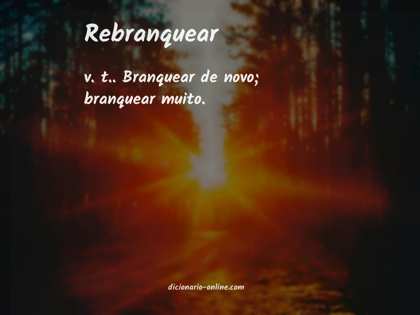 Significado de rebranquear