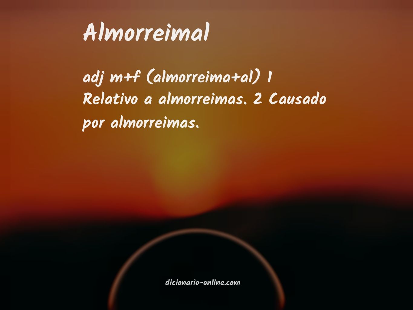 Significado de almorreimal