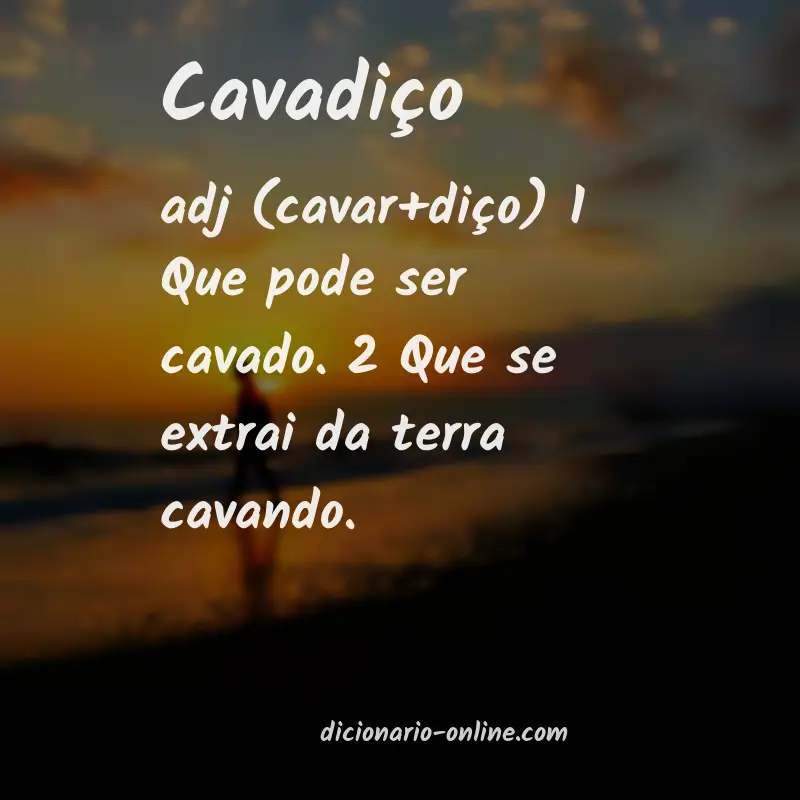 Significado de cavadiço