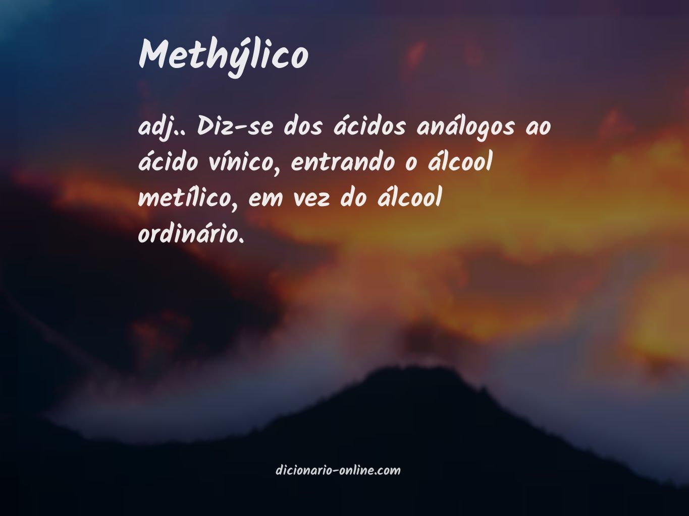 Significado de methýlico