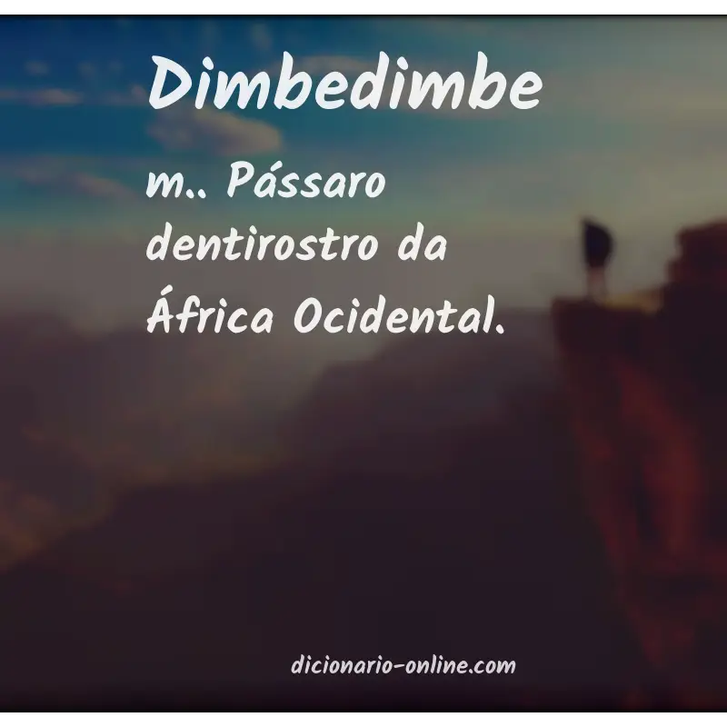 Significado de dimbedimbe