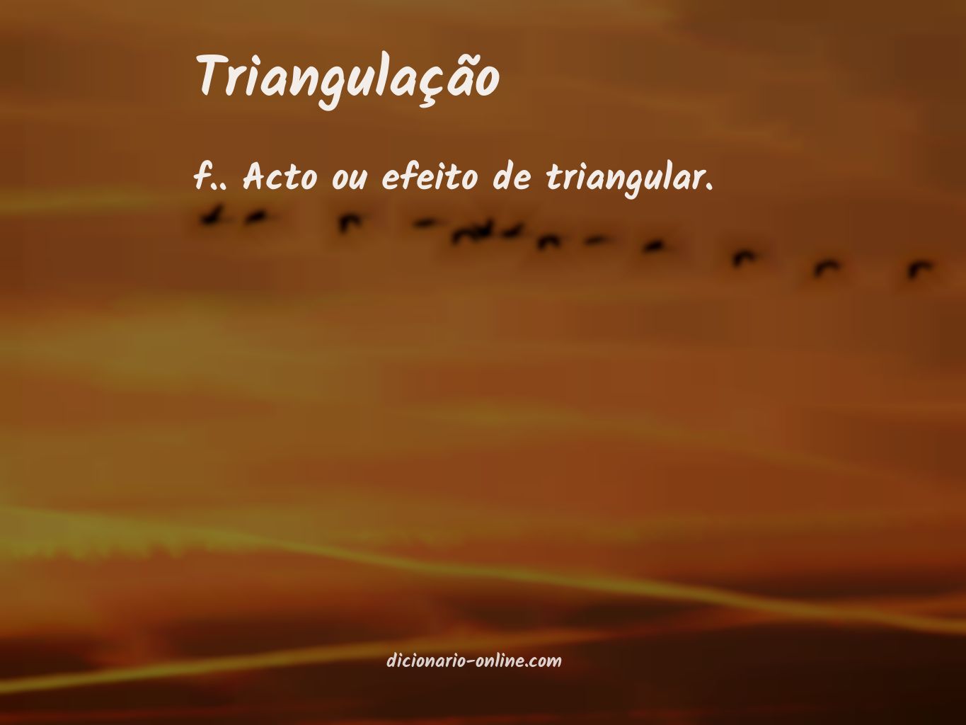 Significado de triangulação