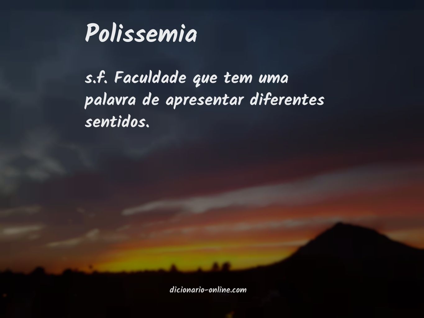 Significado de polissemia