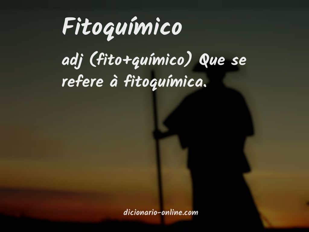 Significado de fitoquímico