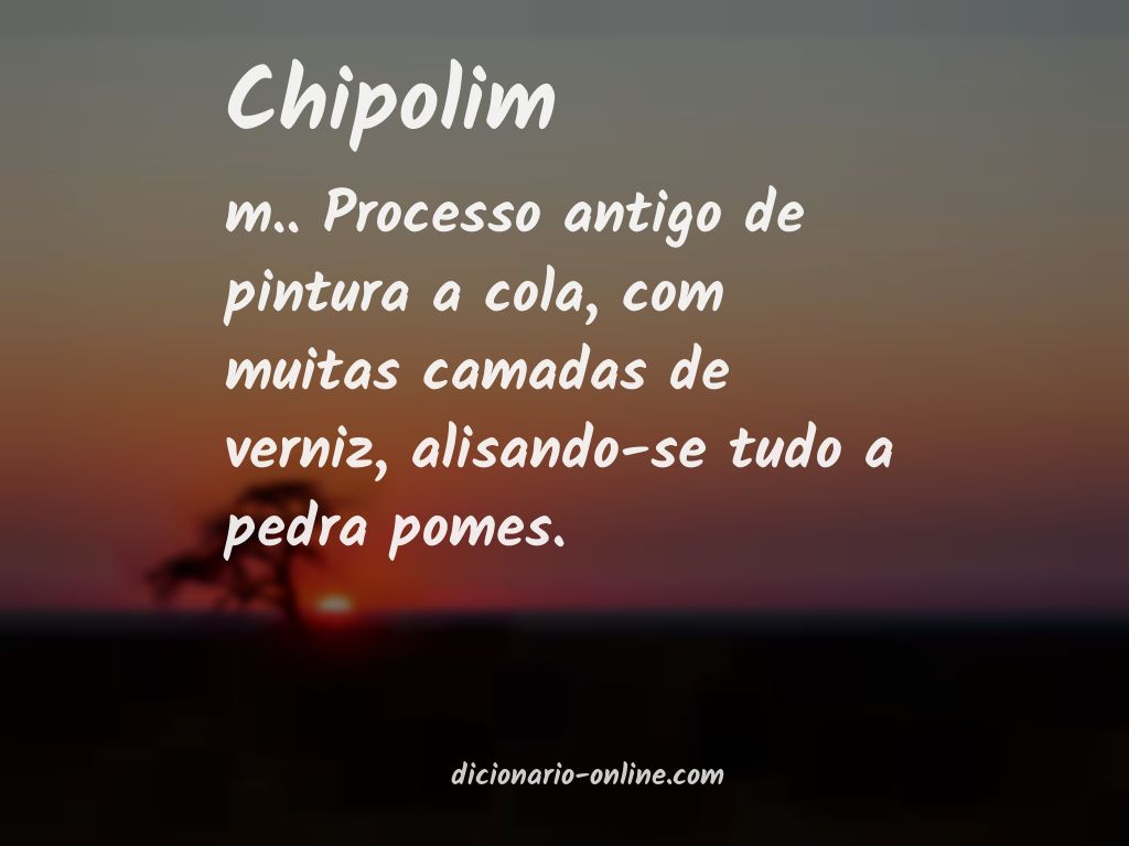 Significado de chipolim