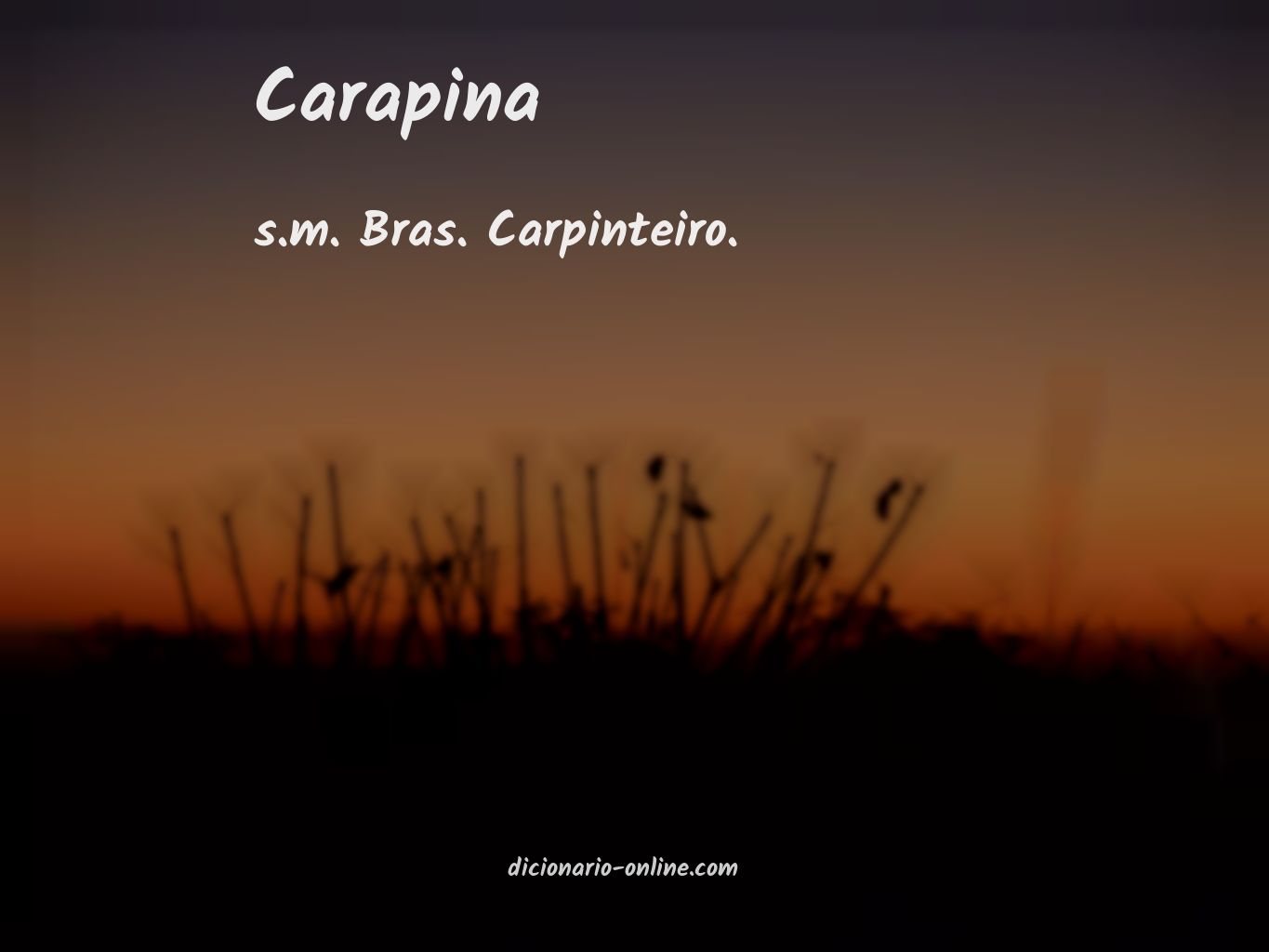 Significado de carapina