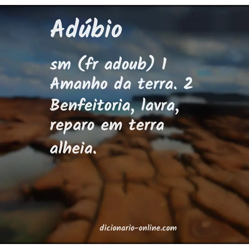 Significado de adúbio