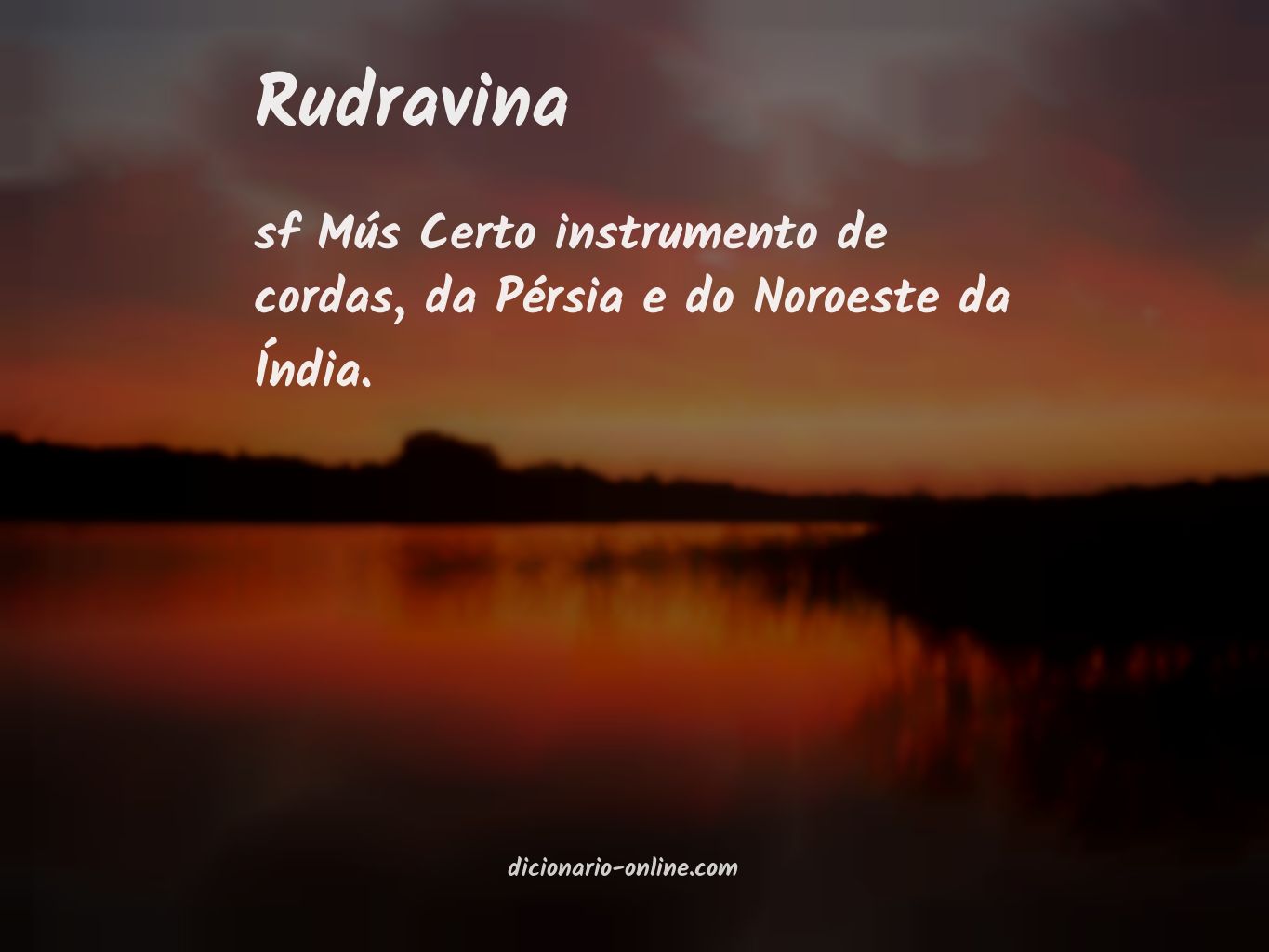 Significado de rudravina