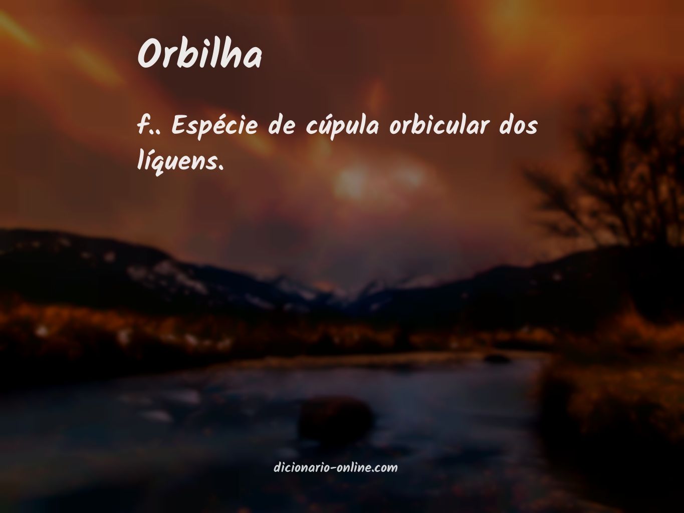 Significado de orbilha