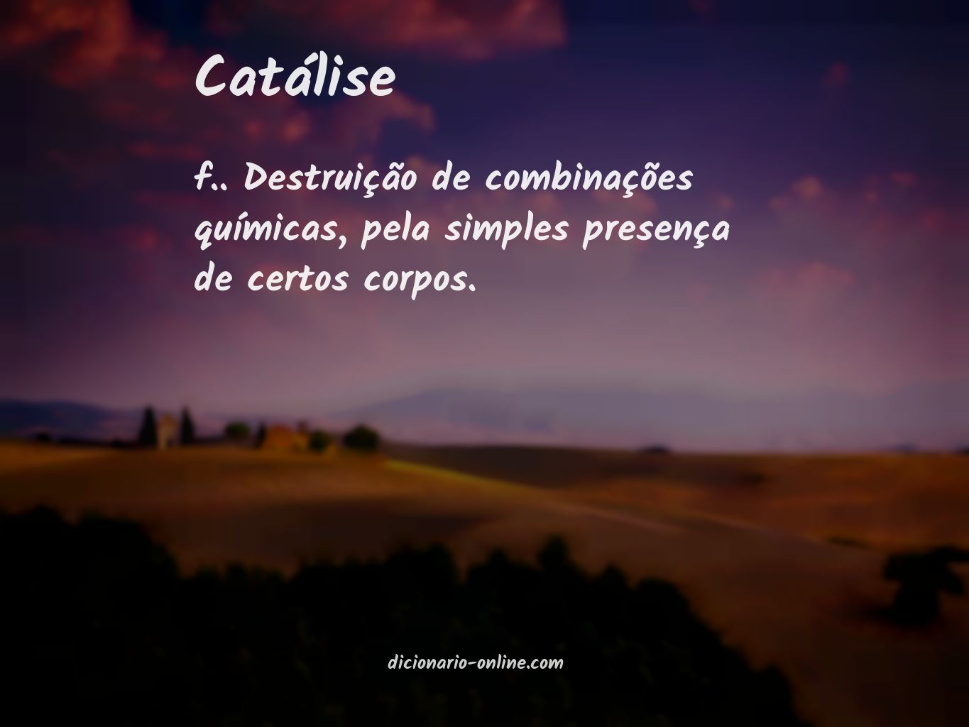 Significado de catálise