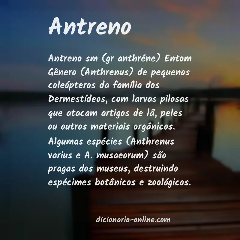 Significado de antreno