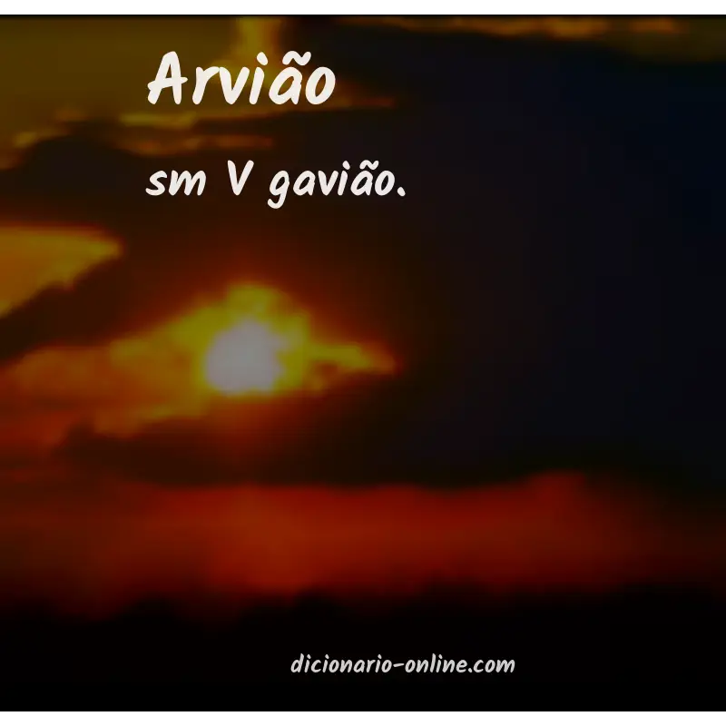 Significado de arvião