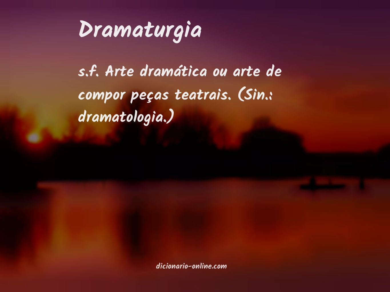 Significado de dramaturgia