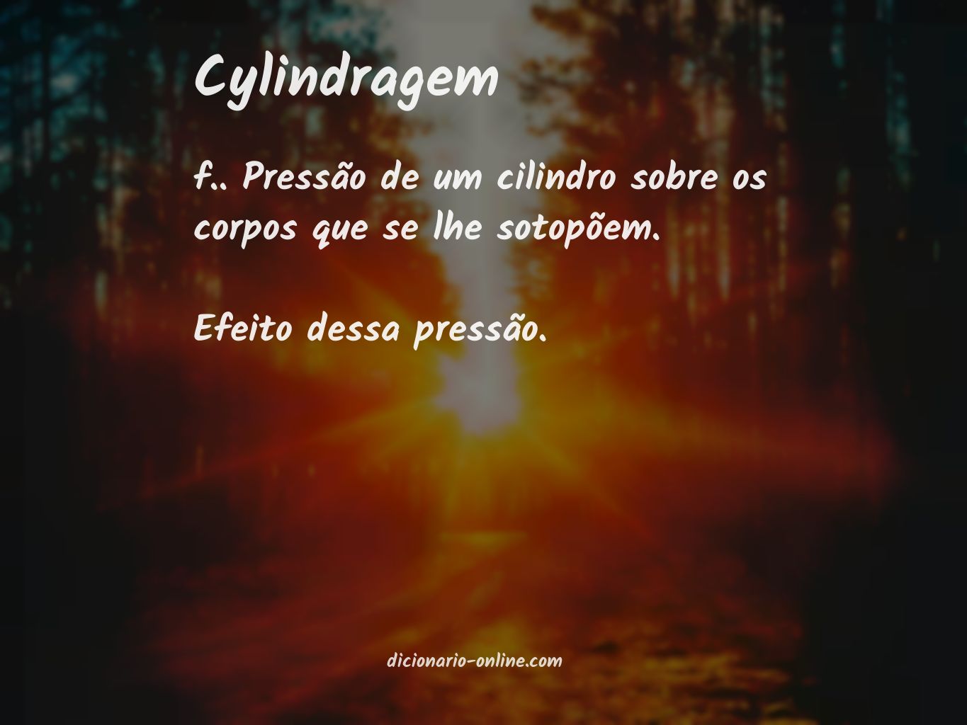 Significado de cylindragem