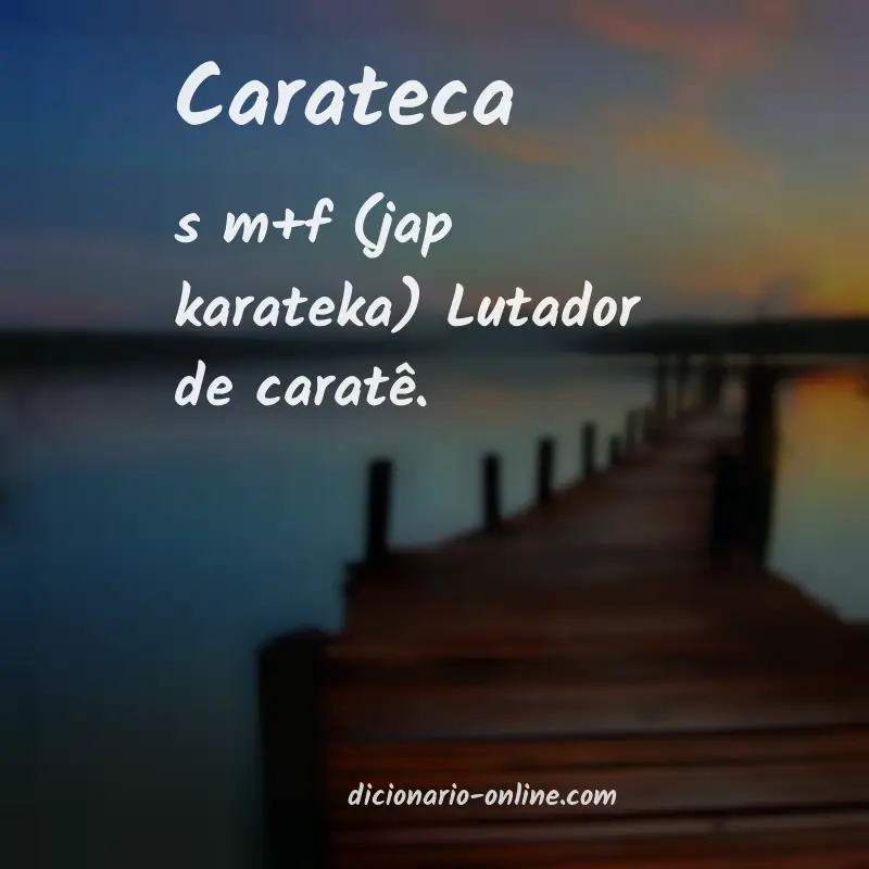 Significado de carateca