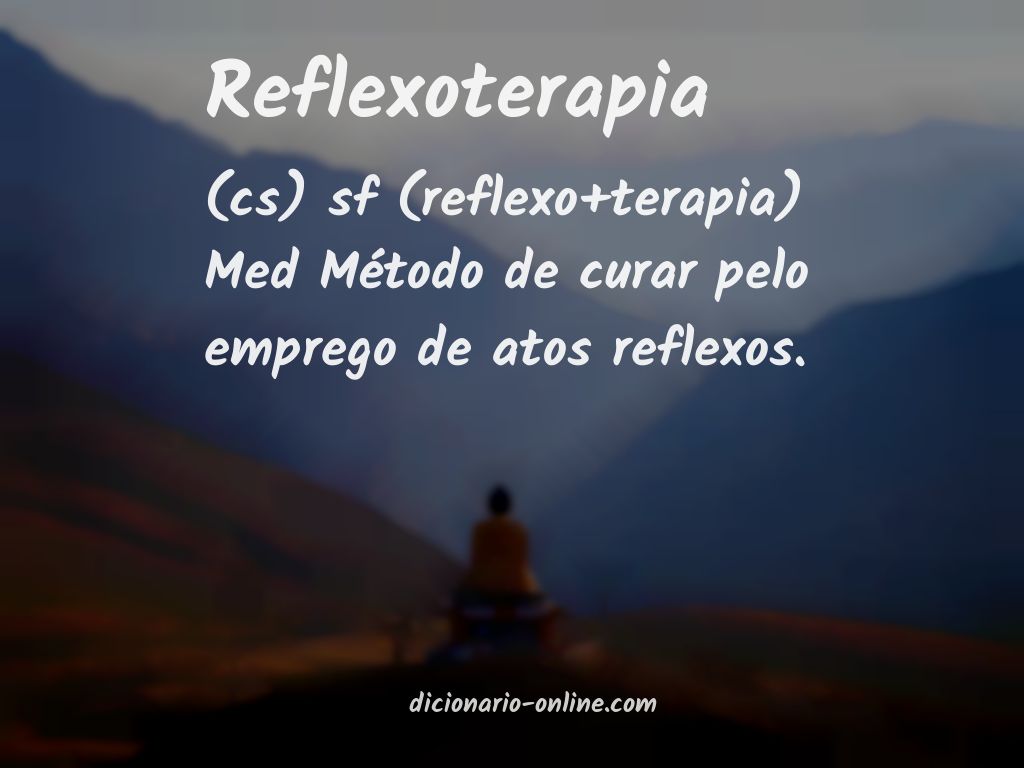 Significado de reflexoterapia