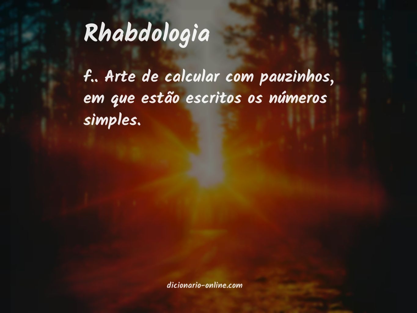 Significado de rhabdologia