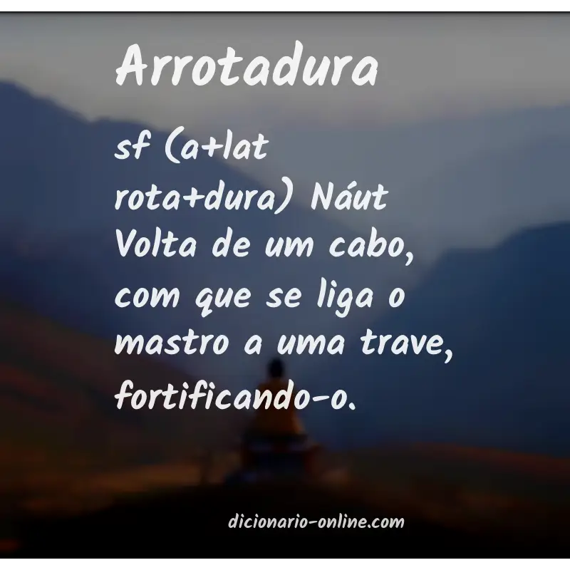 Significado de arrotadura