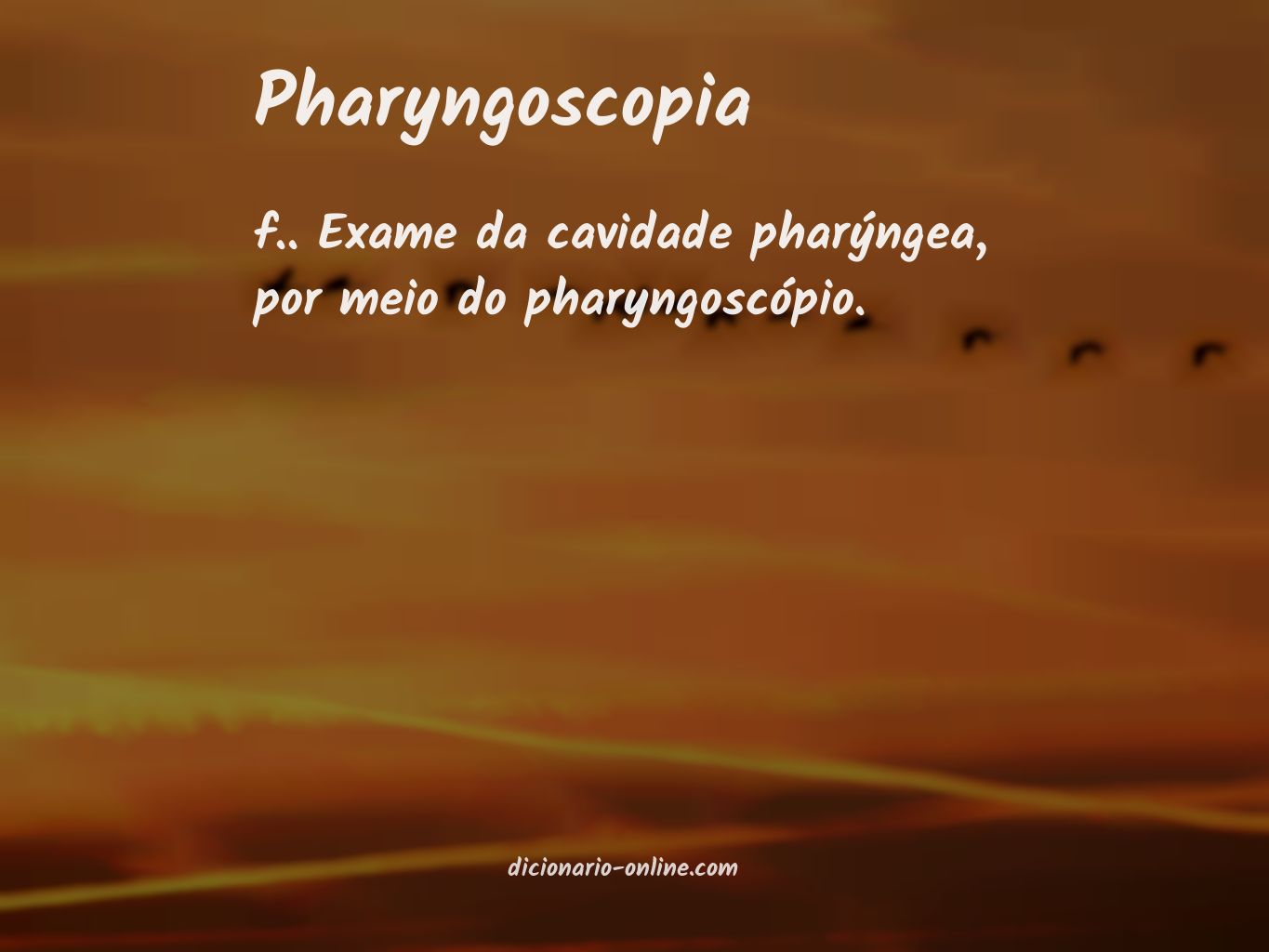 Significado de pharyngoscopia