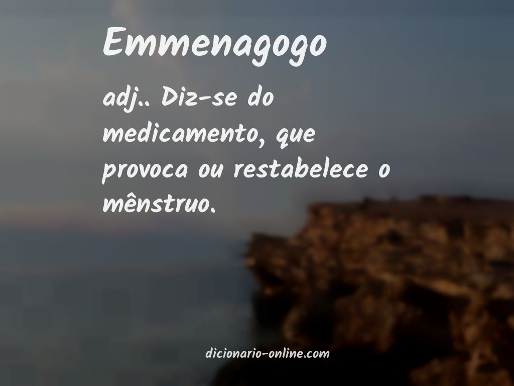 Significado de emmenagogo