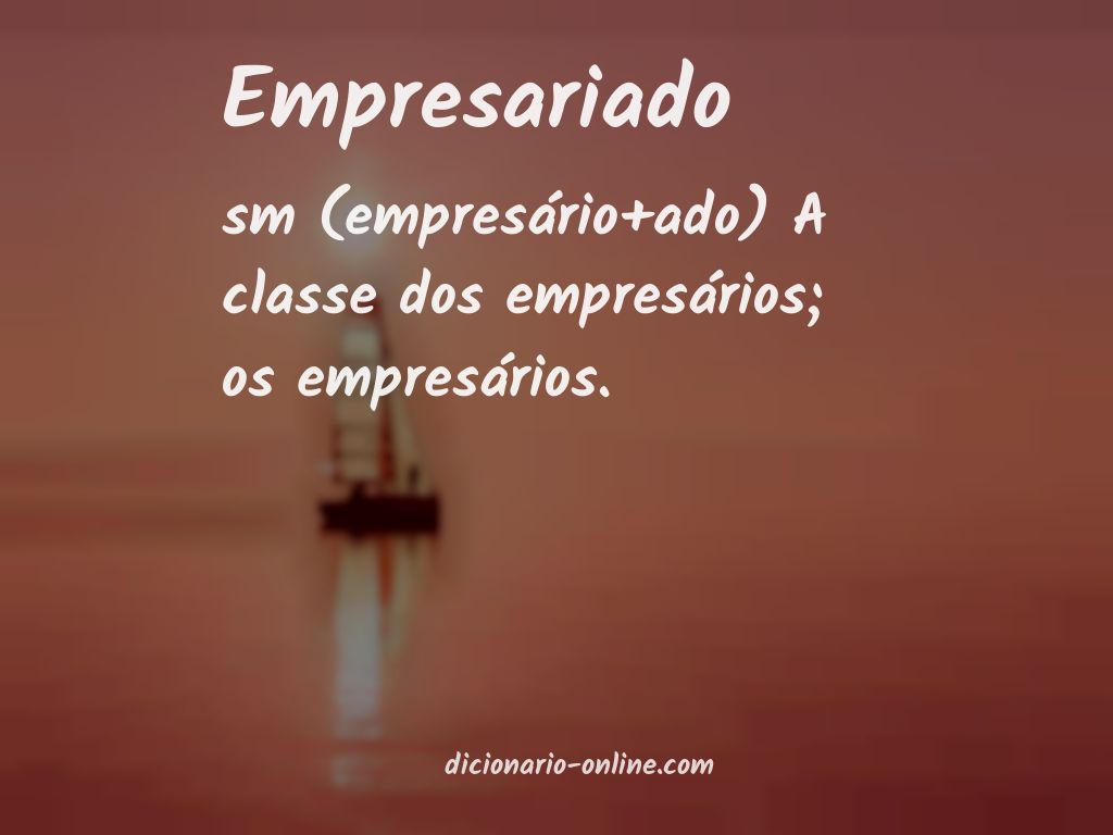 Significado de empresariado