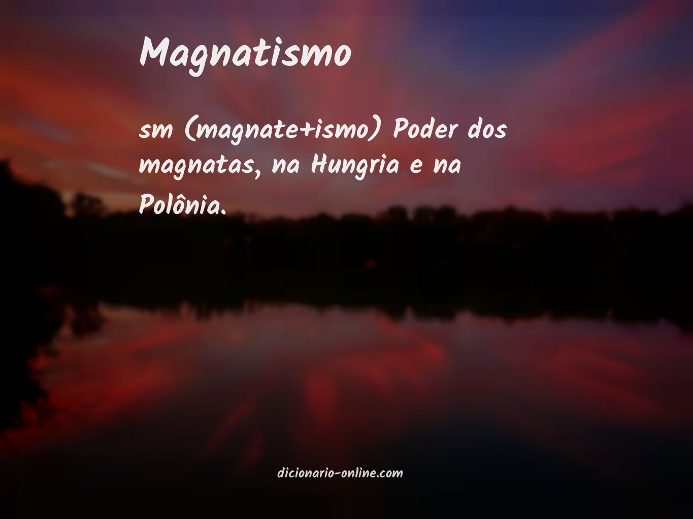 Significado de magnatismo