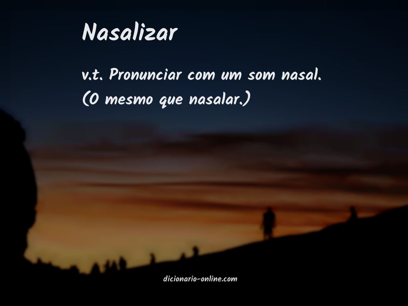 Significado de nasalizar