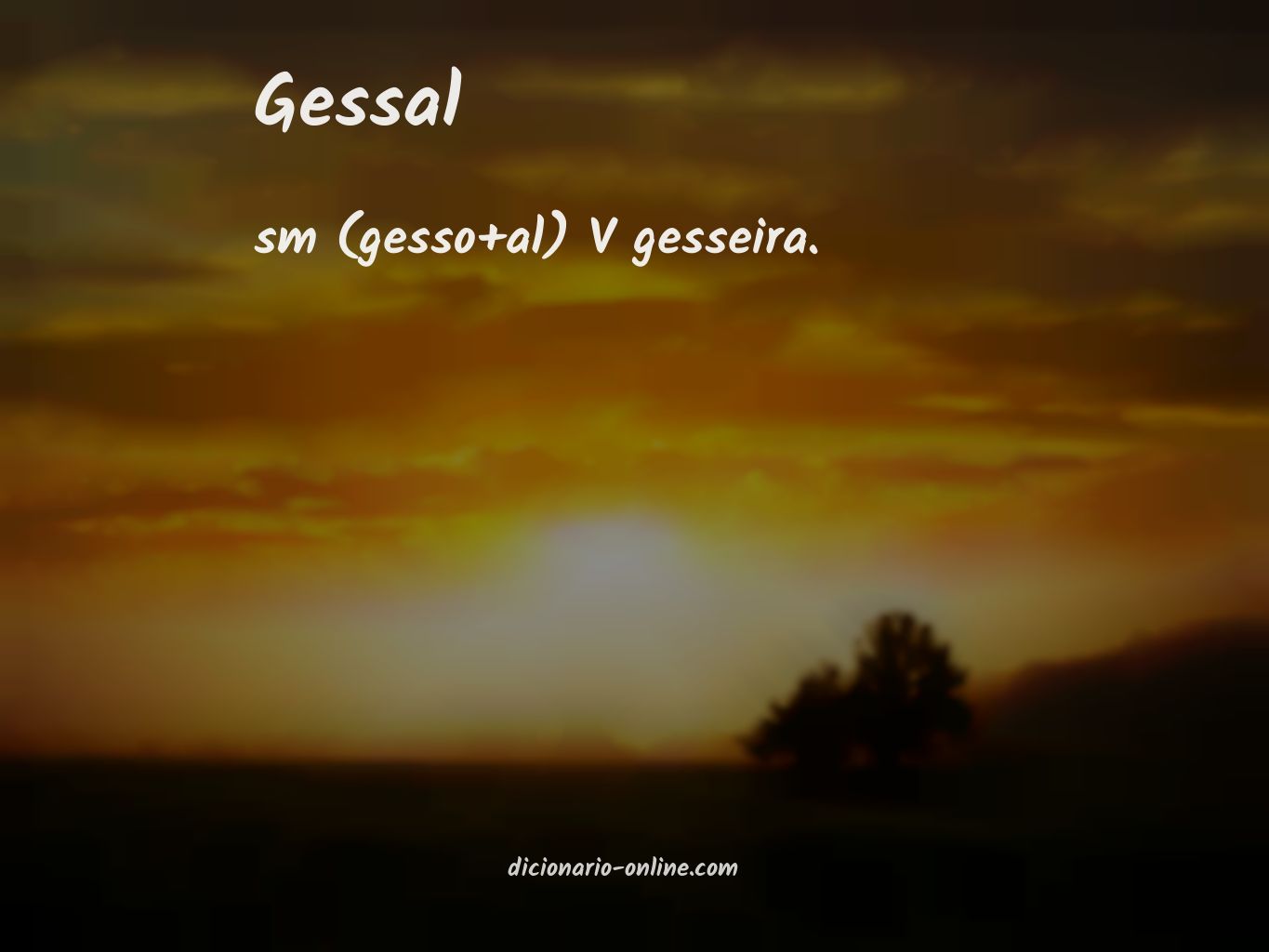 Significado de gessal