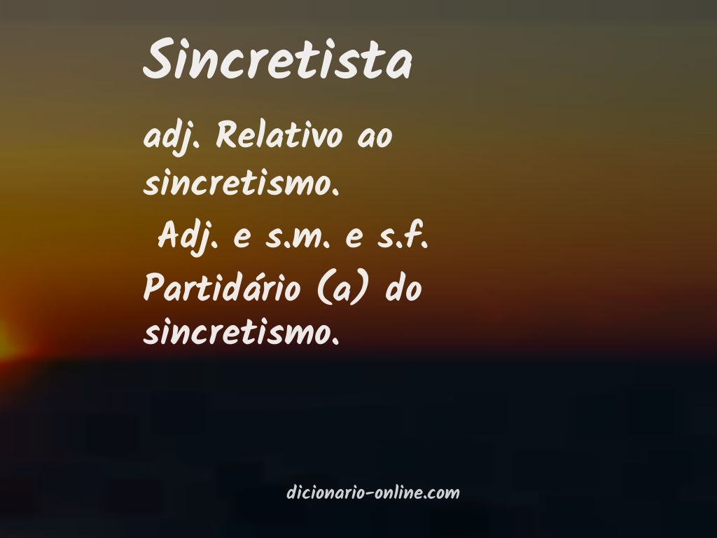 Significado de sincretista