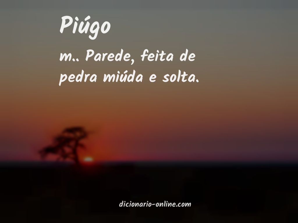 Significado de piúgo