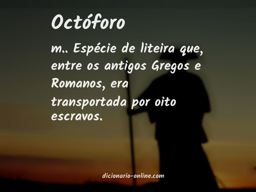 Significado de octóforo