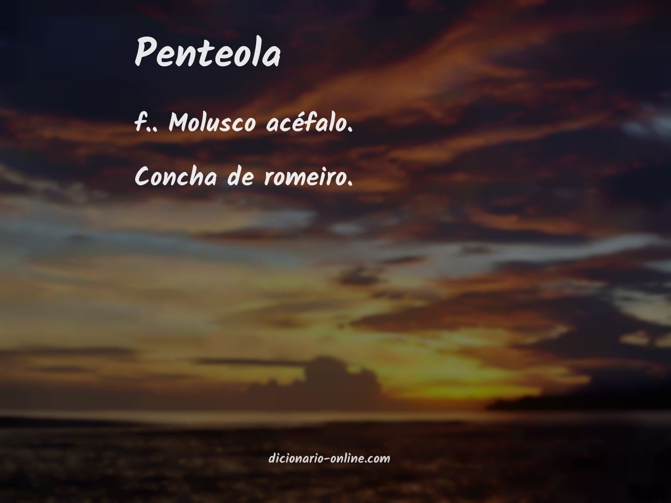 Significado de penteola