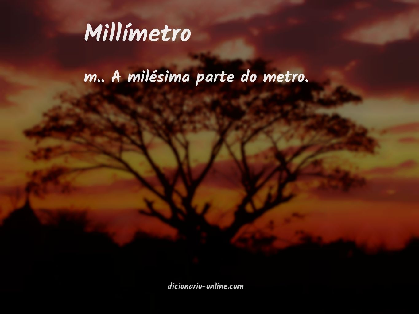 Significado de millímetro